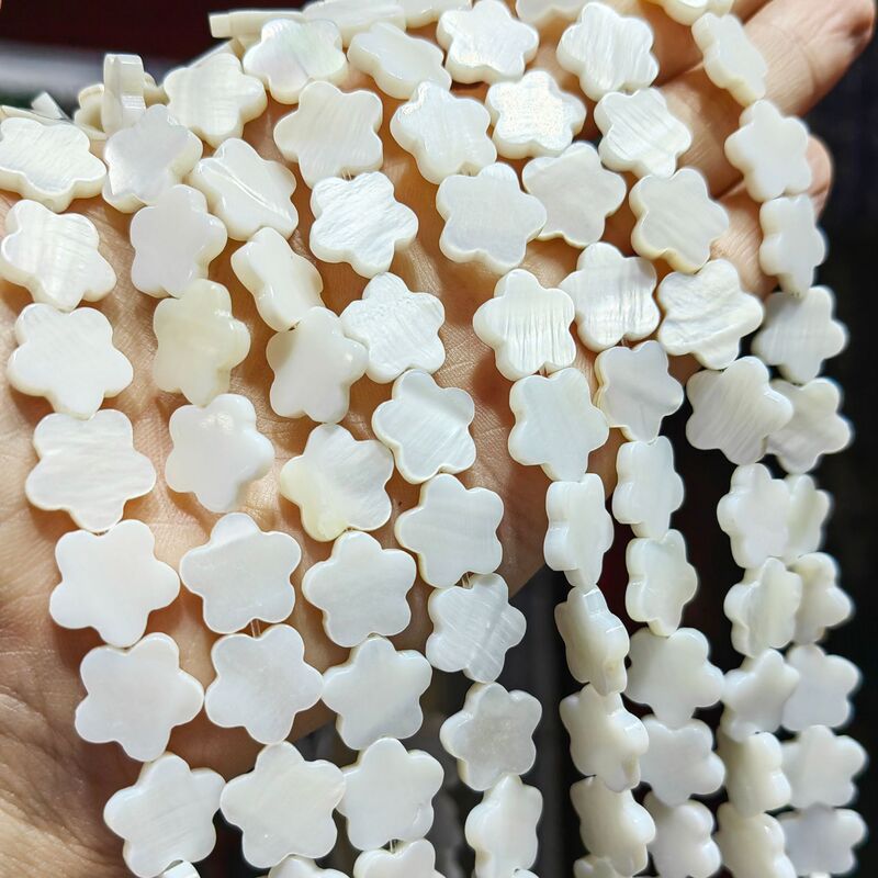 天然淡水シェルビーズ愛五つ星月梅の花さまざまな形状のルースビーズ diy シェルジュエリー卸売|undefined
