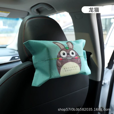 Car tissue box/set Hanging Car Seat Back Draining - car-storage-bag-totoro-1