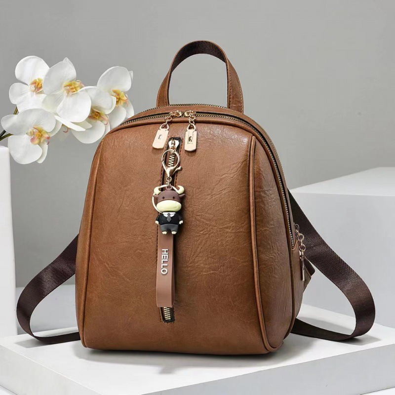 Nueva mujer hombro de cuero suave viaje mochila pequeña mochila de gran capacidad madre mochila bolsas