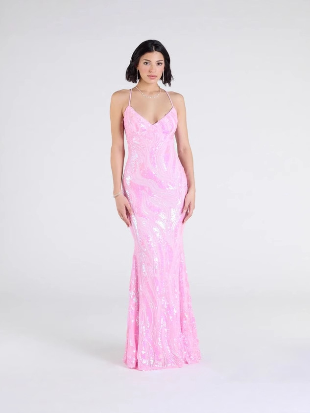 Venta caliente transfronteriza europea y americana nueva ropa de mujer fiesta con lentejuelas vestido de temperamento sexy vestido de noche (2 colores) image 5