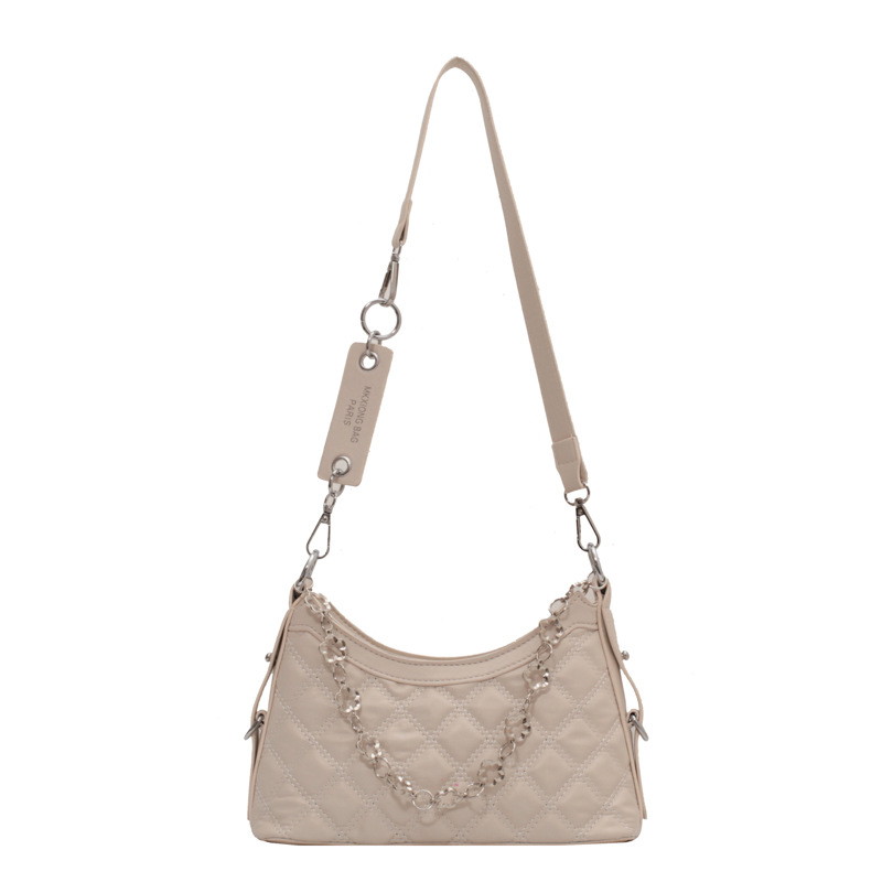 Borsa da donna piccola borsa di design di nicchia Borsa da donna 2023 nuova borsa a tracolla con catena a rombo di fascia alta estiva piccola borsa quadrata esplosiva_voghion.com