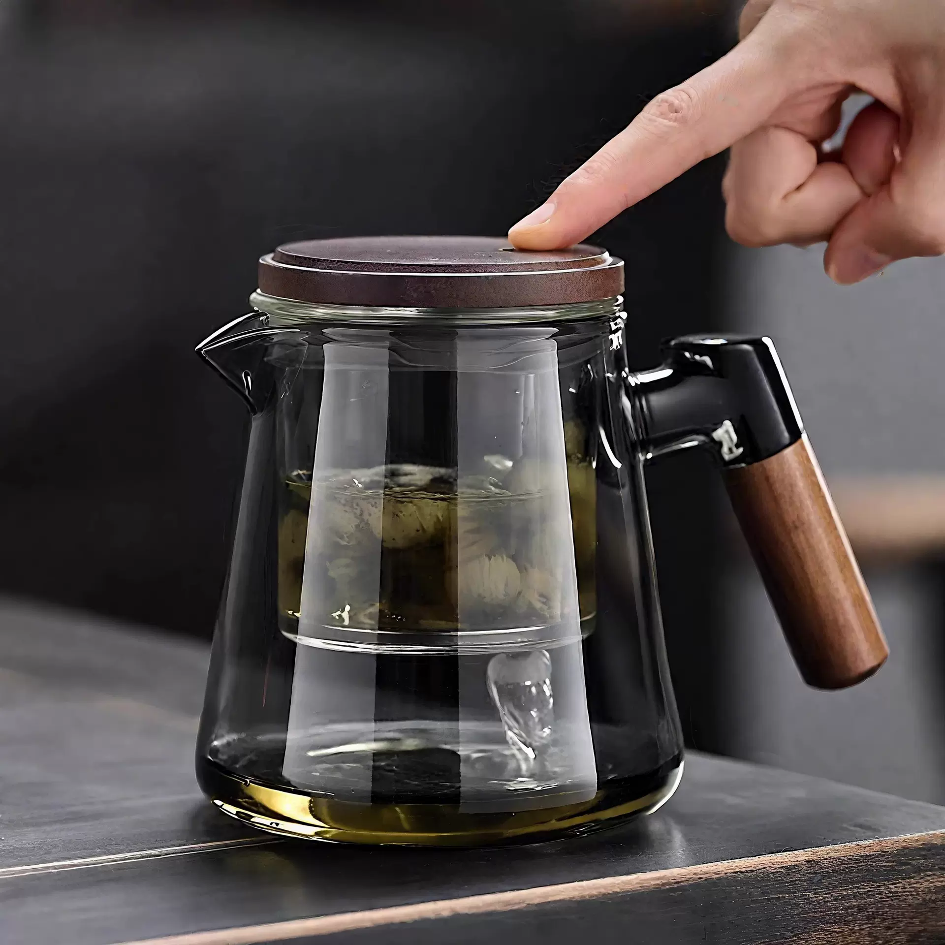 玻璃飘逸杯泡茶壶茶水分离杯高端茶具茶壶家用2025新款泡茶器单壶