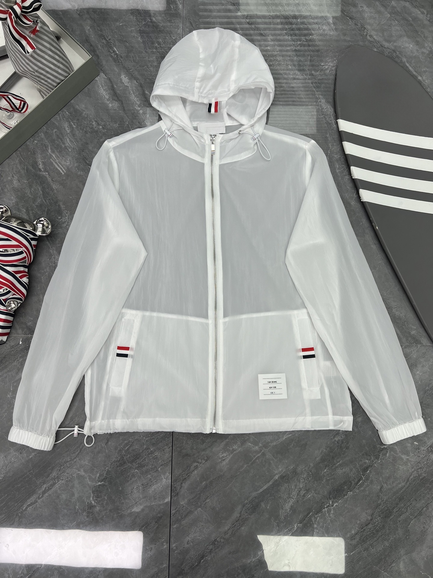 흰색 자외선 차단 의류