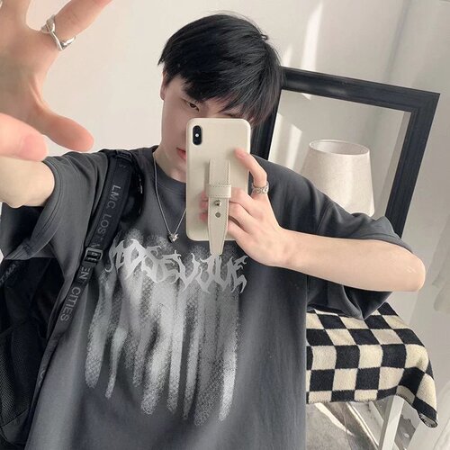 American Retro Tie-Dye Short Sleeve T-Shirt Summer Loose Trendy Ins Design Sense Minority Hong Kong Style Chic Half Sleeve Top