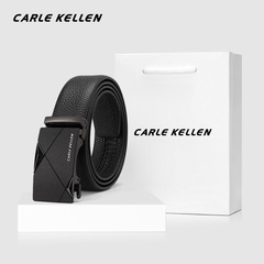 CARLE KELLEN belt men's genuine leather men's belt automatic buckle pure cowhide trouser belt trendy young people