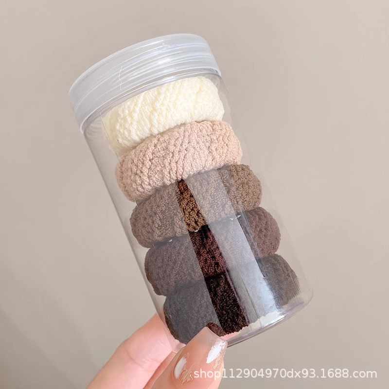 2025 nuevo estilo simple cabello de moda de alta elasticidad correa de correa de cabello multifuncional cubierta de cuero durable cabello bola adornamiento para el cabello