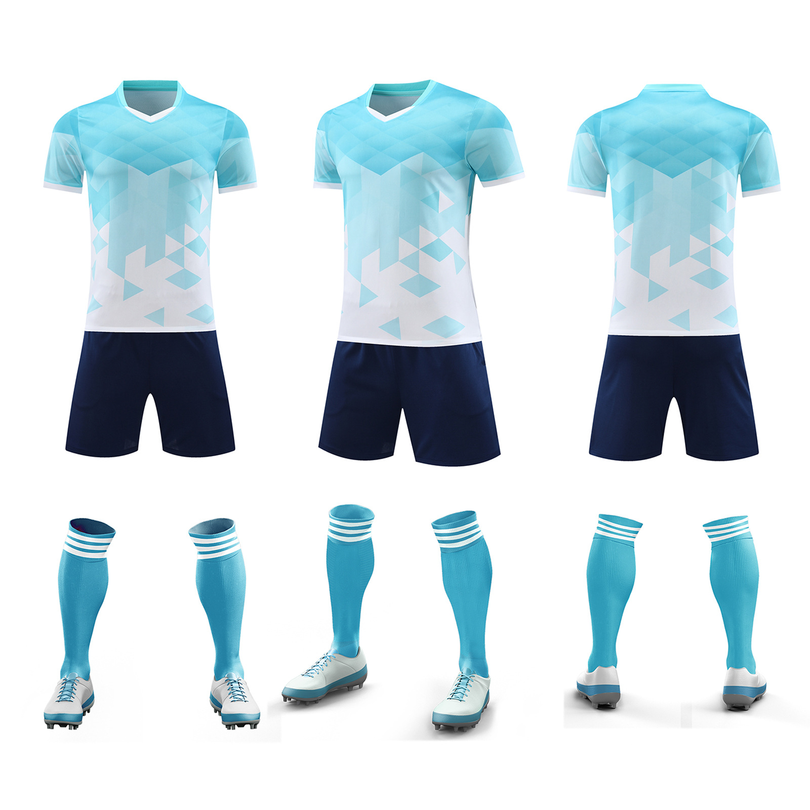 Ropa de entrenamiento de fútbol verano nuevo estudiante adulto ropa de correr al aire libre casual juego de secado rápido ropa de equipo número de impresión ropa de clase