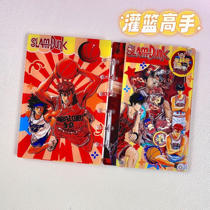 日本の漫画 A7 ルーズリーフノートブックかわいいガーリーハート高価値アニメ学生アクリル|undefined