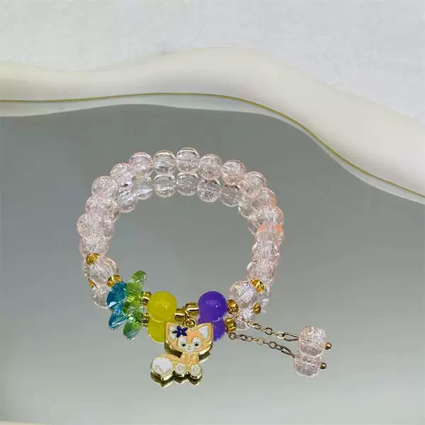 S020-Orange Pink Star Dailu Breathing Bracelet #SZ434