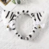 White headband with bow