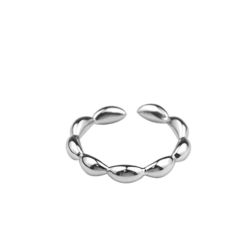 Korean version of the oliveshaped ring design sense geometric open ring wholesalepicture1