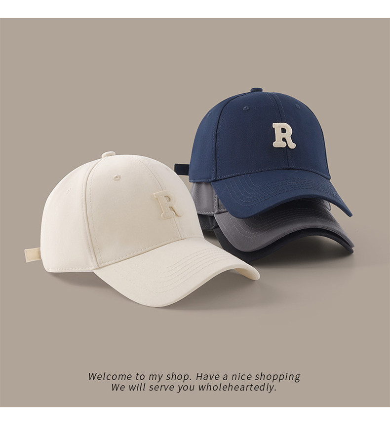 Fabrik-Direktversand Baseballkappe mit Buchstaben-Stickerei, großer Kopfumfang, Unisex, breite Krempe, lässige Ente-Schirmmütze, universell einsetzbar, Sonnenschutzmütze