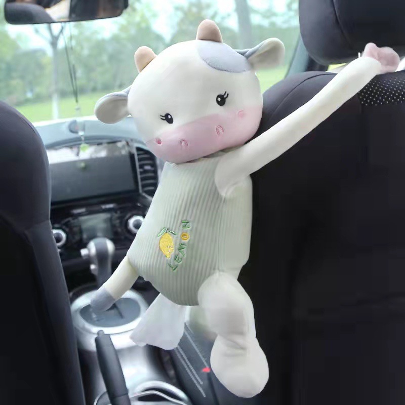 2022 Tigre año creativo coche caja de pañuelos coche colgante coche Super lindo papel bombeo decoración suministros