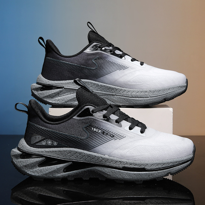 Zapatos deportivos casuales de placa de carbono de fondo suave de explosión juvenil amortiguador anti-deslizante para hombres para estudiantes que aumentan la tendencia de zapatos para correr