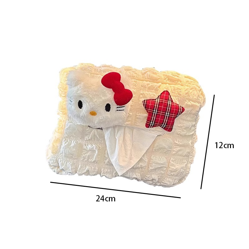 Kitty Tissue Box Car Creative Cartoon Car Hanging Paper Box New High-End Car Paper Box Decoration