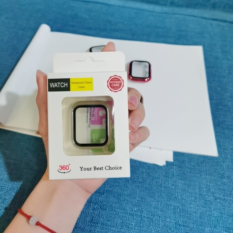 Suitable for Apple iWatch7 Watch Case Electroplated High-gloss All-inclusive Protection 45mm Case Film Integrated 360-degree Watch Case