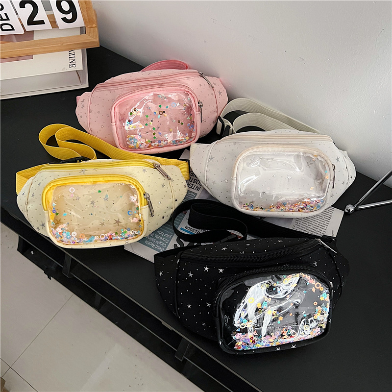 2026 nuevo comercio exterior bolsos para niños de moda coreana, bolsos de cintura para niños y niñas, lindos pequeños bolsos de pecho de bebés