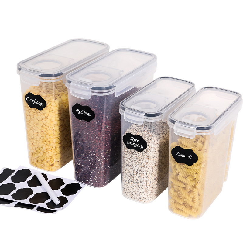 New Rice Bucket Sealed Box Cereal Food Grade Storage Tank Home Kitchen Storage Moisture-Proof Plastic Pp Sealed Tank