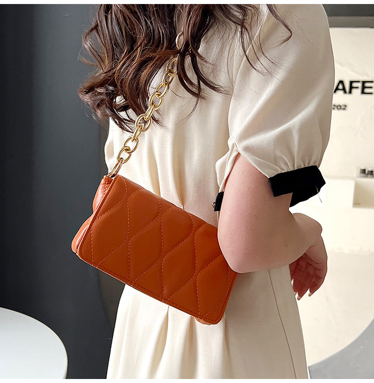 195g Weight Synthetic Leather Lining Material Sewing Thread Fashion Element Flip Cover Closure Type Single Shoulder Strap Strap Type Square Bag Bags Type Casual Occasion Pu Leather Material Solid Color Pattern All Seasons Season Women's Gender Classic Style Style Square Shape Women's Pu Leather Solid Color Classic Style Sewing Thread Square Flip Cover Square Bag 7