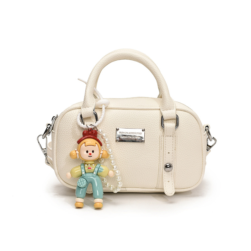 Bolso de bolera de mano de estilo explosivo para mujer 2025 nuevo bolso de hombro de estilo occidental de todo fósforo bolso de mensajero de paso de moda de alta gama