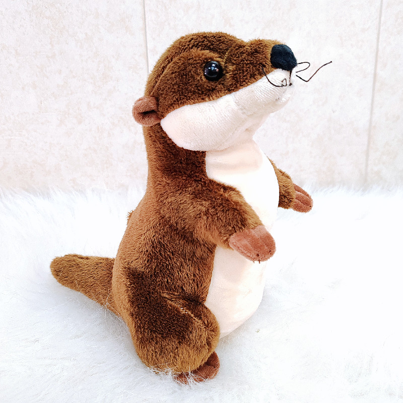 Animal de simulación transfronteriza Little Haize Polar Ocean Park Otter Doll Zorro suricata Juguetes de peluche Regalo de confort femenino