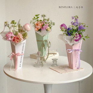 Tanabata Single Flower Package Mother's Day Portable Flower Box Hug Bucket Flower Bag Flower Bag Flower Bag Flower Bag