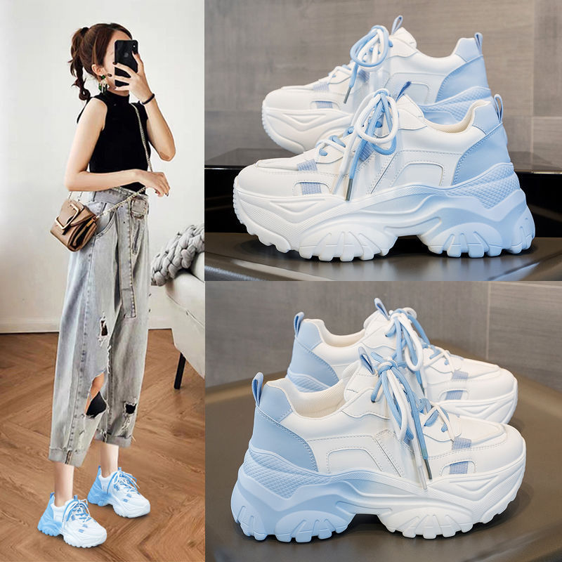 Summer White Thick Sole All-match Casual Sports Small White Explosions Women's Shoes Torre Shoes Women's 2025 Spring and Autumn New