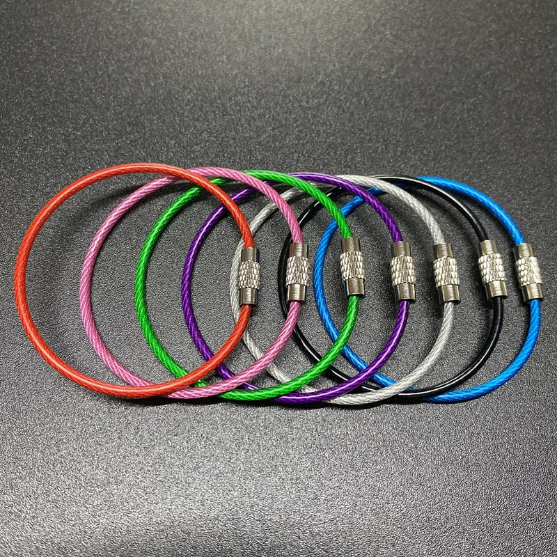 Steel wire, keychain stainless steel, lock
