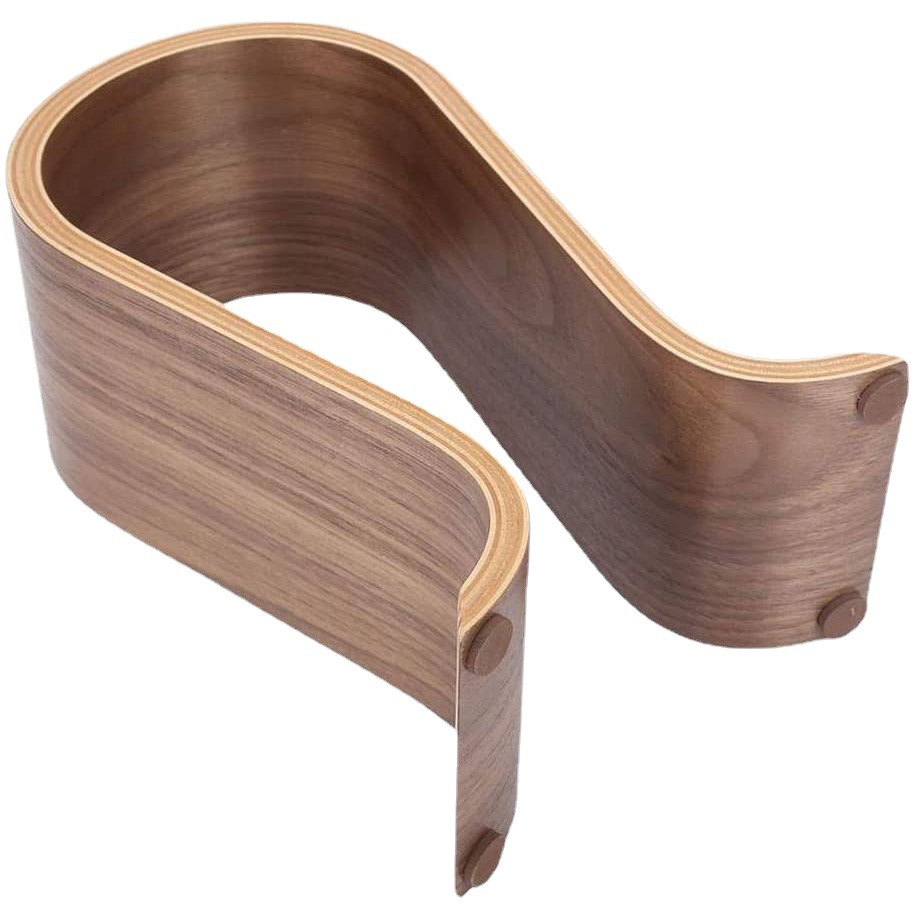 Auriculares de madera creativos auriculares de madera curvada estante juego Hall soporte en forma de U estante de exhibición estante de almacenamiento de auriculares