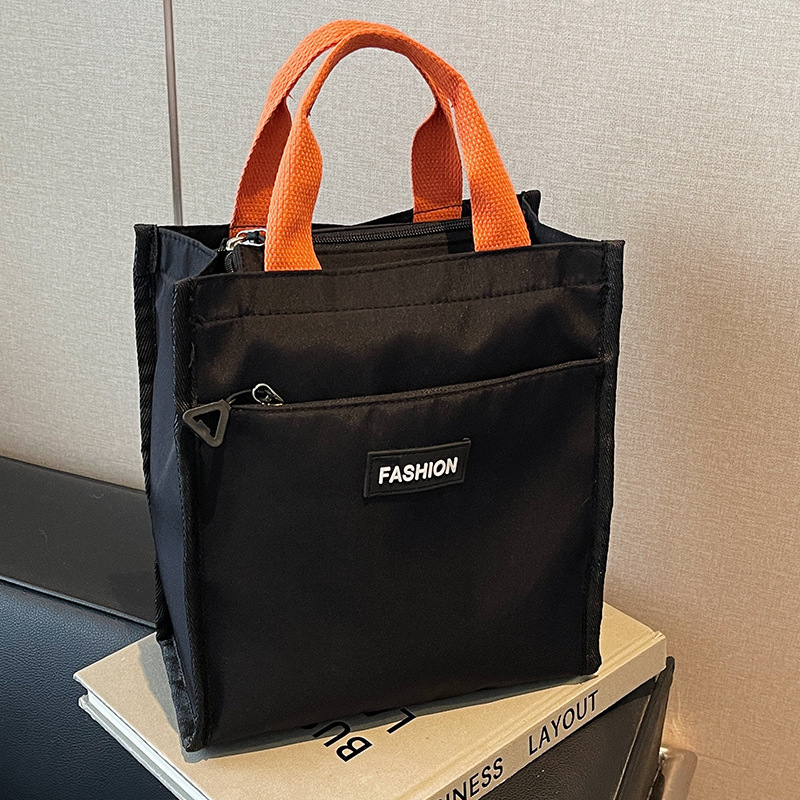 Factory wholesale textbook handbag casual simple canvas bag commuter tote bag tote bag large capacity file bag