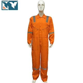 高品质芳纶阻燃服连体防护服厂家定制连体防火服防护工作服
