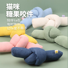 Cat Candy Chewing Toy Multicolor Bite-Resistant Stress Reliever Chewable Gum Stick Plush Toy Cat Self-Help Interactive Toy Wholesale