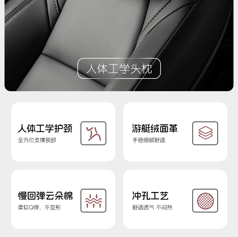Suitable for Zhiji L7 Headrest and Lumbar Support Car L6 Seat Ls6 Lumbar Support Ls7 Car Neck Pillow Cushion Lumbar Cushion Supplies
