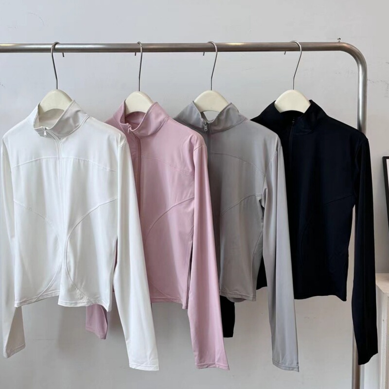 Stand-Up Collar Sun Protection Clothing for Women, Summer Thin Style, Fashionable and Stylish, Ice Silk Breathable Sun Protection Clothing, Outer Wear, Anti-Uv Top Jacket