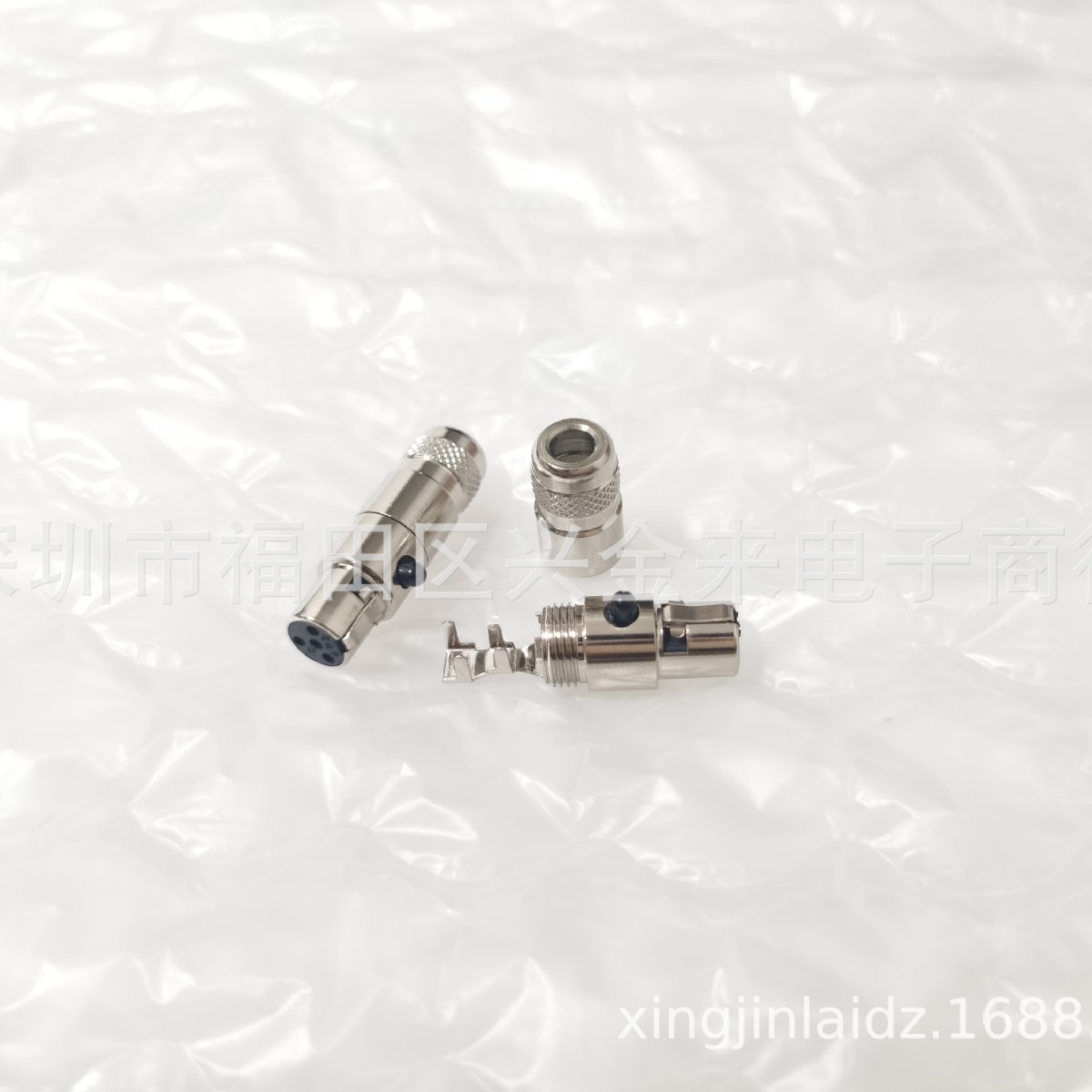 迷你卡农四芯母头 MINI小卡龙4芯 话筒微型卡农插头插座卡侬头