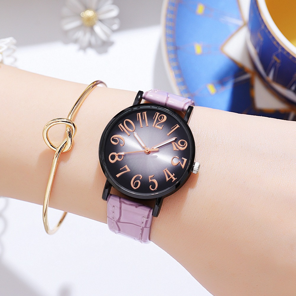 fashion big digital eye-popping crocodile pattern belt student female watch dressing all-match quartz female watch_voghion.com