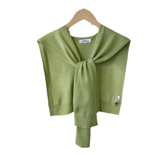 Knitted shawl with skirt for women, warm and new fashion, suitable for spring and autumn, trendy, neck air-conditioned room shoulder protector, thin collar