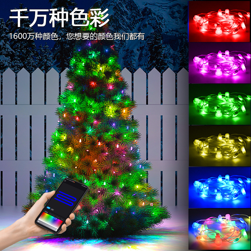 20 metros de lámpara de cadena de lámpara USB LED 5V iluminación decorativa bluetooth luz de árbol de Navidad iluminación decorativa para el hogar luz de atmósfera