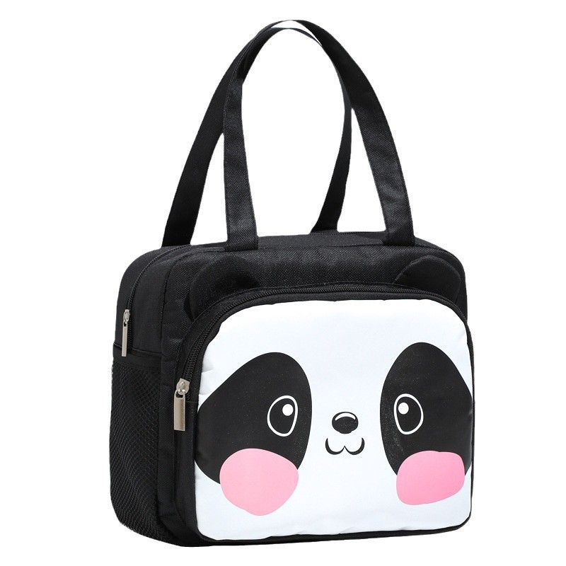 Bolsa de aislamiento portátil cuadrada grande, patrón de dibujos animados, bolsa de almacenamiento de almuerzo para estudiantes, niñas y niños, bolsa de almuerzo para picnic al aire libre