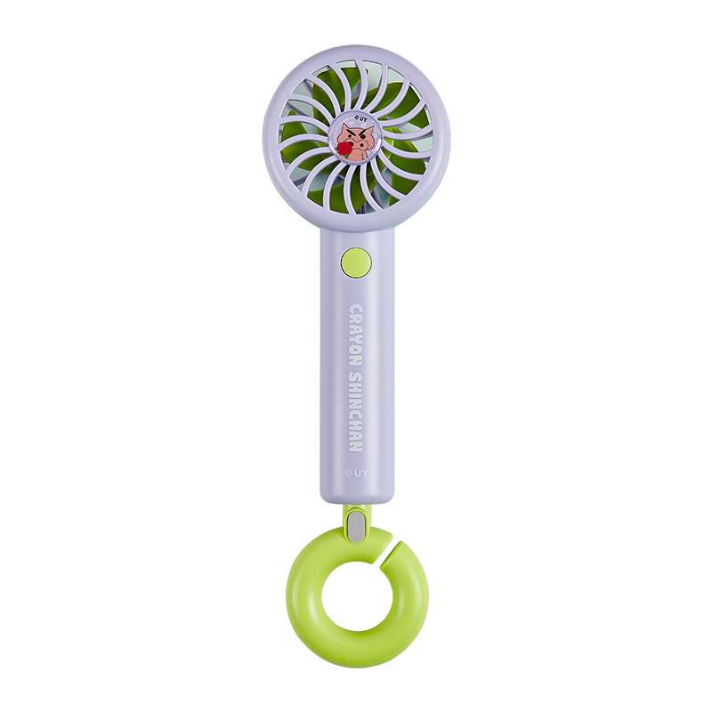 Crayon Shin-chan círculo usb pequeño ventilador estudiante de primaria mini escritorio de oficina portátil carga eléctrica silencio