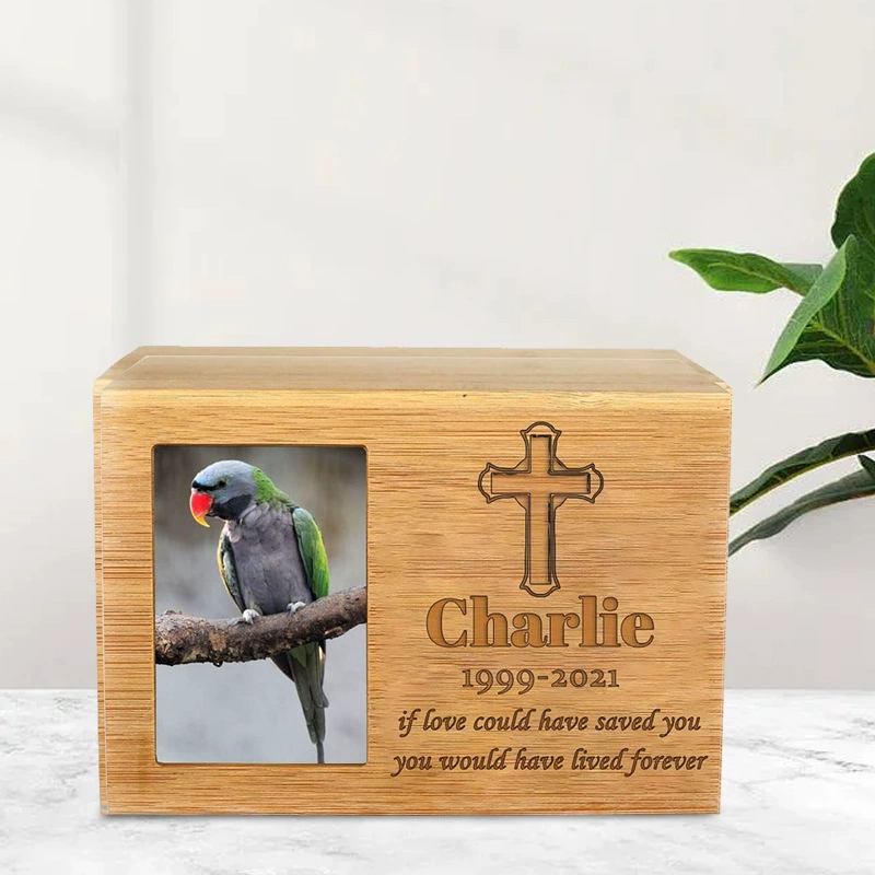 Трансграничная пекла для домашних животных шкатулка Бамбук Животные похоронные принадлежности Собака Кошка Попугай домашнее животное пекла мемориальная коробка бамбуковая коробка