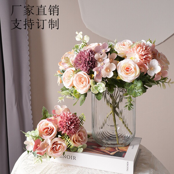 Realistic wedding flowers for living room, home decor, photo shoot props