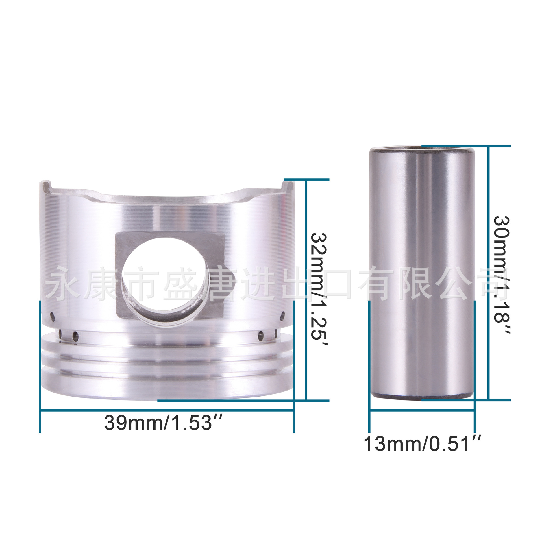 Goofit 39mm Piston Ring Kit Adapted to Gy6 50Cc 139Qmb Taotao Baja