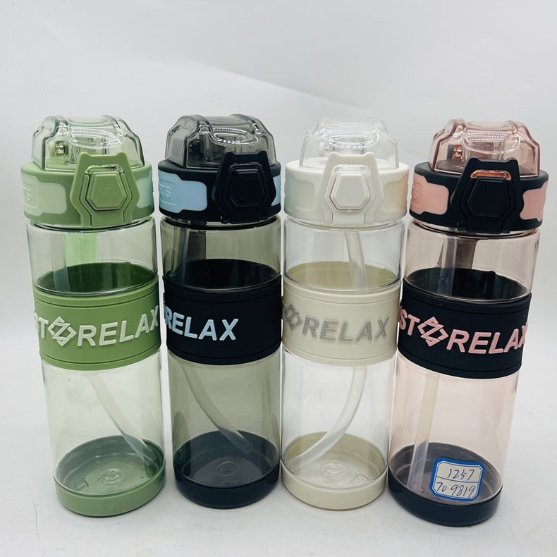 Chengfeng taza de plástico taza de agua de mano taza de plástico espacio taza deportiva al aire libre 800ml capacidad taza de plástico calibración hervidor