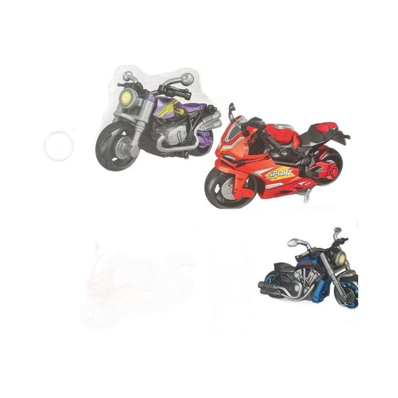 New Assembled Model Motorcycle Kidsren's Toy Car Educational Artificial Motorcycle Cool Student Gift Wholesale Hot Sale