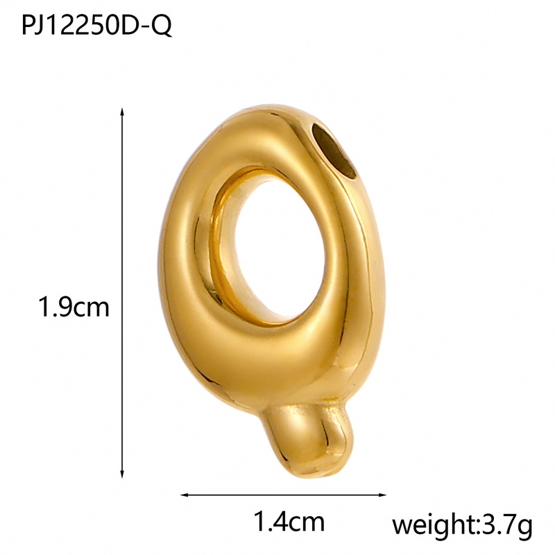6g Weight Pendant Jewelry Making Type DIY Ornament Accessories Classification 1 Piece Quantity 304 Stainless Steel Material Letter Pattern All Seasons Season Plating Design Classic Style Style 1 Piece 304 Stainless Steel Letter Pendant DIY Ornament Accessories 18