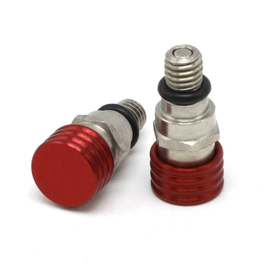 General version M5 deflating screw off-road motorcycle damping deflating screw deflating valve off-road motorcycle modification parts (Motorcycle Safety Supplies) - 02-general-version-m5-deflation-screw-red-pprv-090301