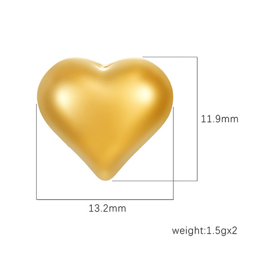 Hot selling European and American retro geometric women's earrings fashionable personalized love heart-shaped earrings simple sweet fashionable earrings wholesale