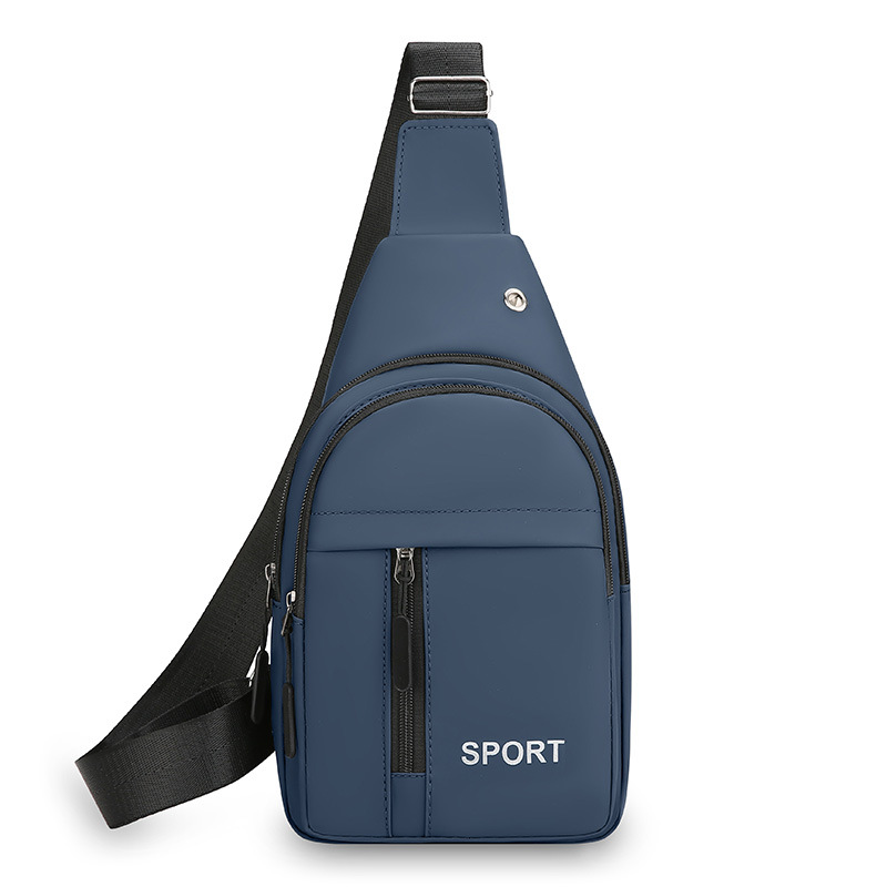 Nuevo bolso de pecho simple de moda para hombres nuevo bolso de hombro casual de moda coreano bolso de pecho de negocios al aire libre