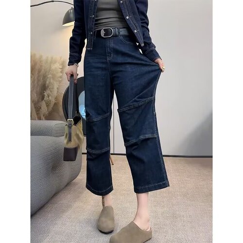 Hollywood-style wave girl summer personalized letter denim jeans hip-hop INS trendy high street fashion punk cool pants